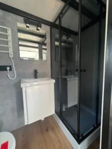 Mobilheim Tiny House DOUBLE LOFT mit Terrasse
