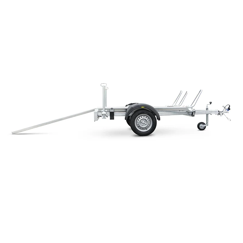 Motorradanhänger für 3 Motorräder, Einachser, 750 kg
