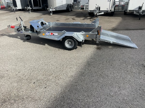Ifor Williams GH64 Baumaschinenanhänger mit Rampe