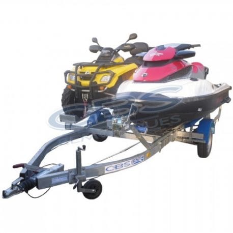 CBS Jet-Ski-Doppelanhänger Jet &amp; Quad – freigebremst ZGG 1250 kg